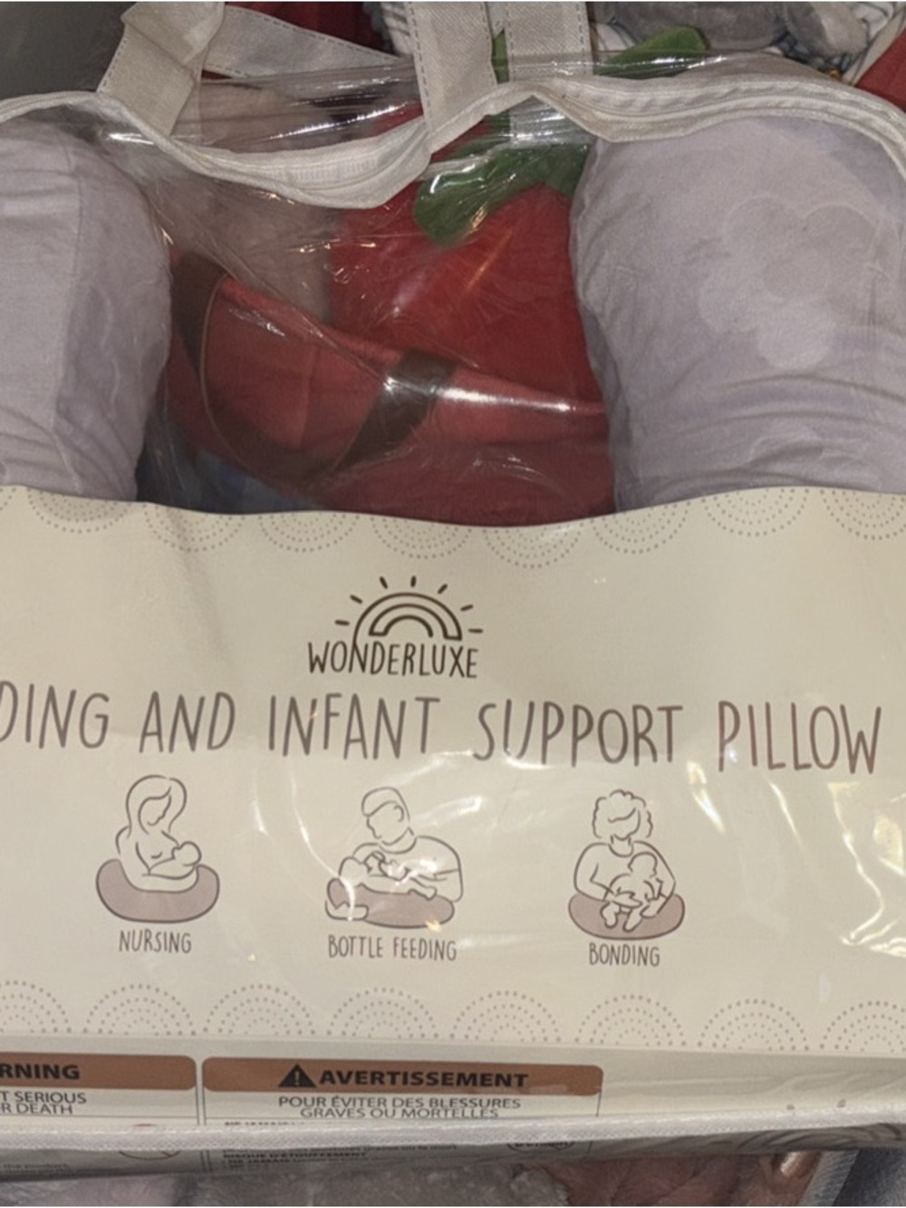 Light Purple Nursing and Infant Support Pillow